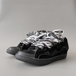 Leather Curb Sneakers