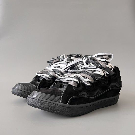 Leather Curb Sneakers
