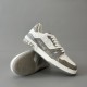 Trainer Low Top Casual Board Shoes White Gray Men's
