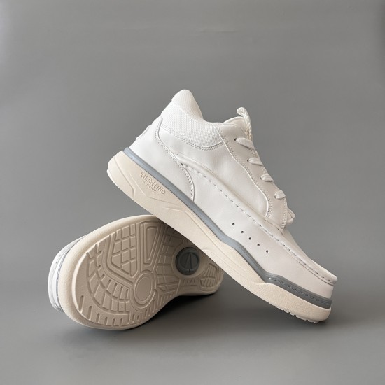 Mid Top Lace-Up Casual Shoes