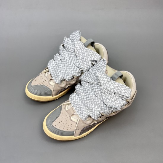 Leather Curb Sneakers