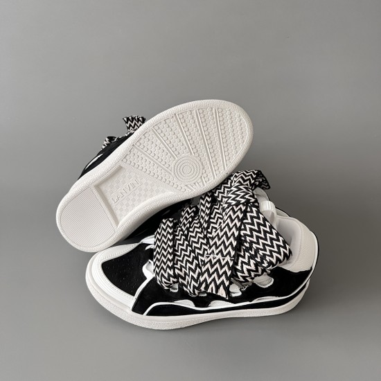 Leather Curb Sneakers