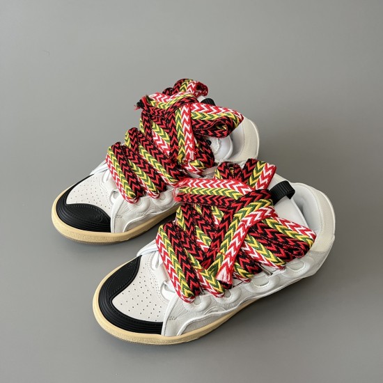 Leather Curb Sneakers