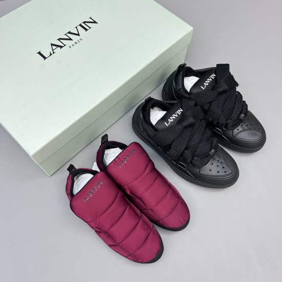 Leather Curb Sneakers