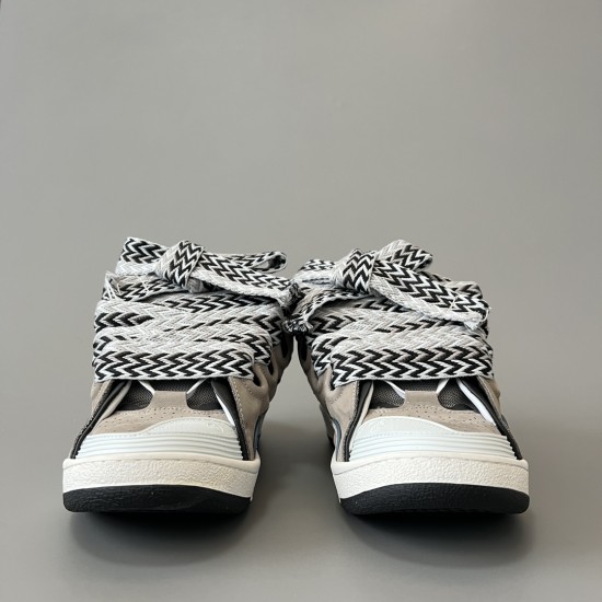 Leather Curb Sneakers