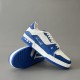 Trainer Low Top Casual Board Shoes White Blue Men's