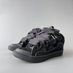 Leather Curb Sneakers