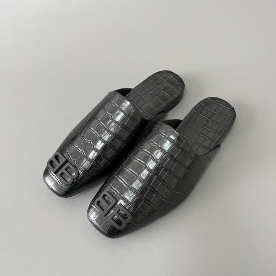 Crocodile Print Flip Flops