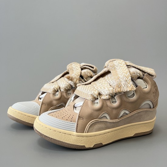 Leather Curb Sneakers
