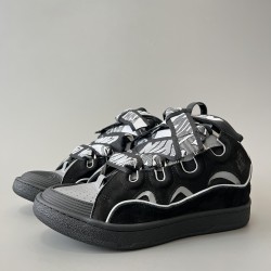 Leather Curb Sneakers