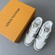 Trainer Low Top Casual Board Shoes White Gray Men's