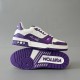 Trainer Low Casual Board Shoes White Purple Men's