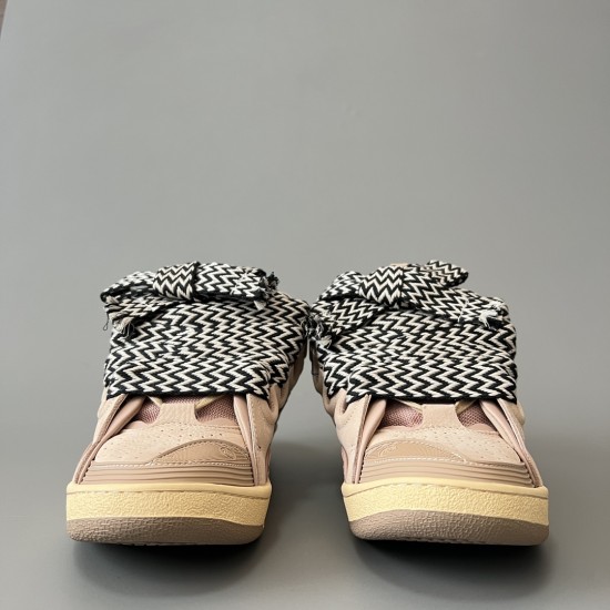 Leather Curb Sneakers