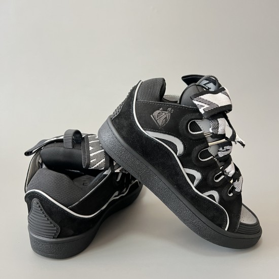 Leather Curb Sneakers