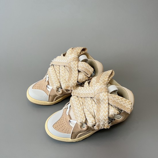 Leather Curb Sneakers