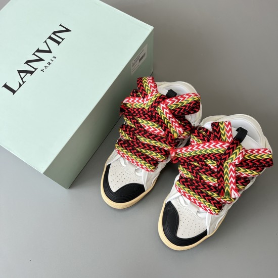 Leather Curb Sneakers