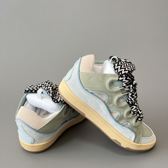 Leather Curb Sneakers
