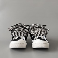 Leather Curb Sneakers