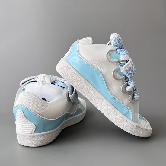 Leather Curb Sneakers