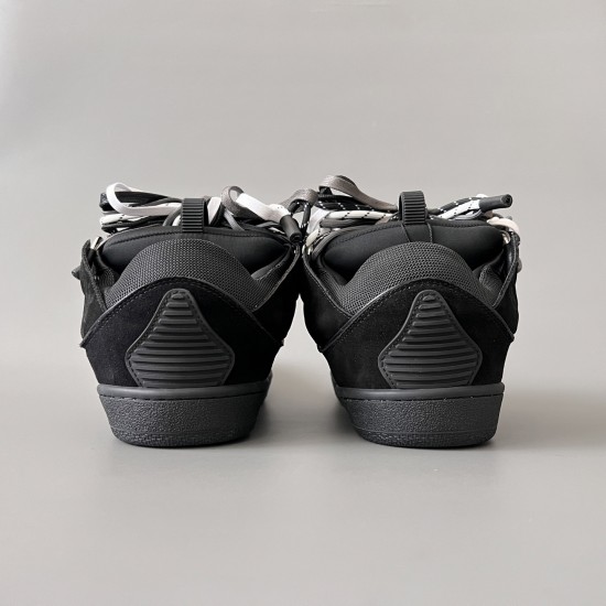 Leather Curb Sneakers