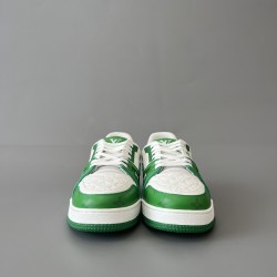 Trainer Low Top Casual Board Shoes White Green Men's