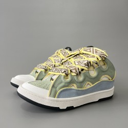 Leather Curb Sneakers