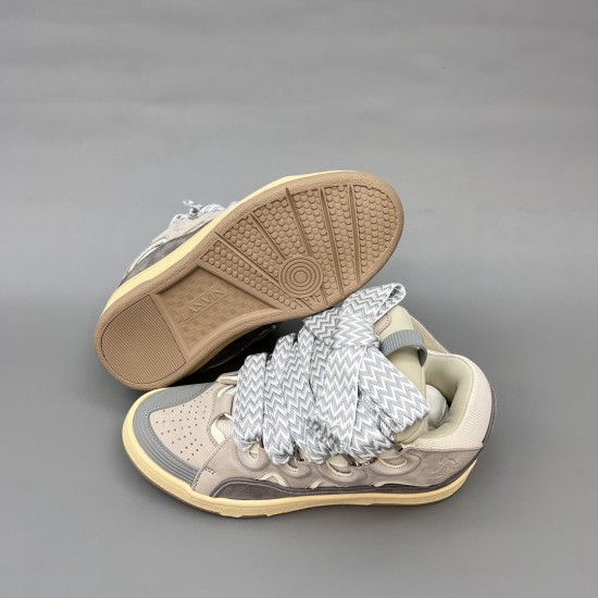 Leather Curb Sneakers