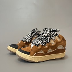Leather Curb Sneakers