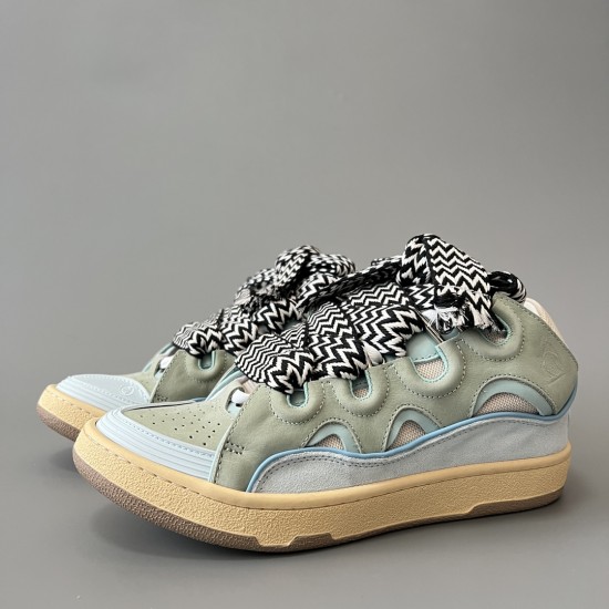 Leather Curb Sneakers