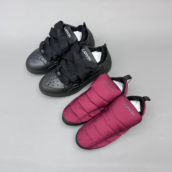 Leather Curb Sneakers