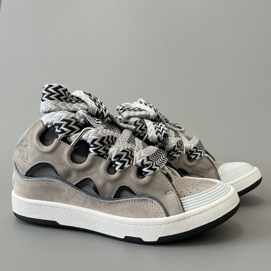 Leather Curb Sneakers