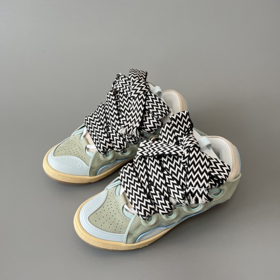 Leather Curb Sneakers