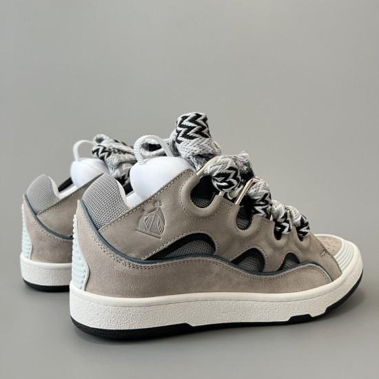 Leather Curb Sneakers