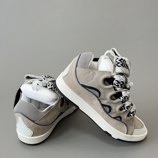 Leather Curb Sneakers