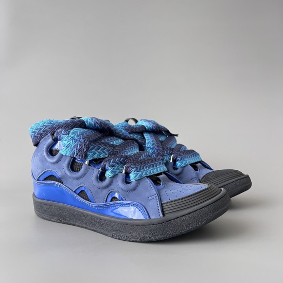 Leather Curb Sneakers