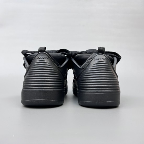 Leather Curb Sneakers
