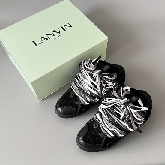 Leather Curb Sneakers