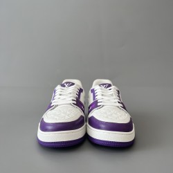 Trainer Low Casual Board Shoes White Purple Men's