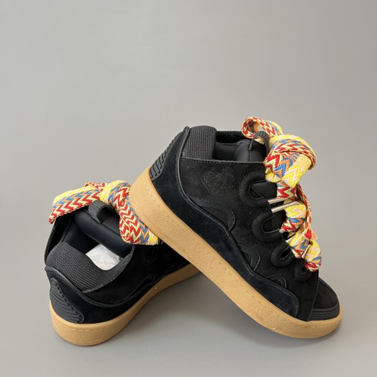 Leather Curb Sneakers