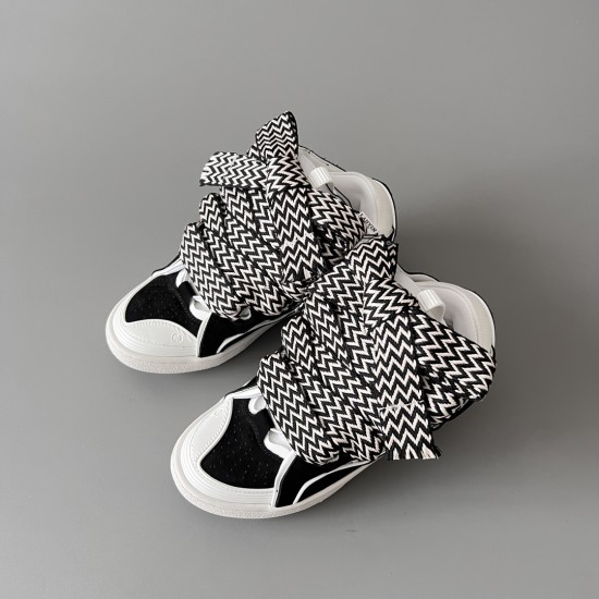 Leather Curb Sneakers