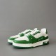 Trainer Low Top Casual Board Shoes White Green Men's