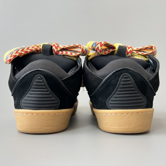 Leather Curb Sneakers