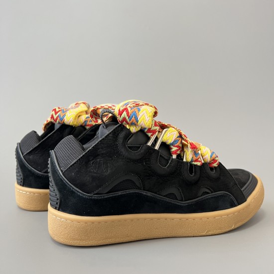 Leather Curb Sneakers