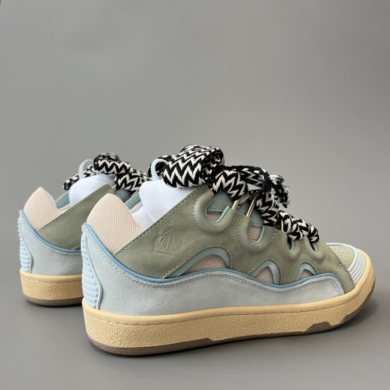 Leather Curb Sneakers