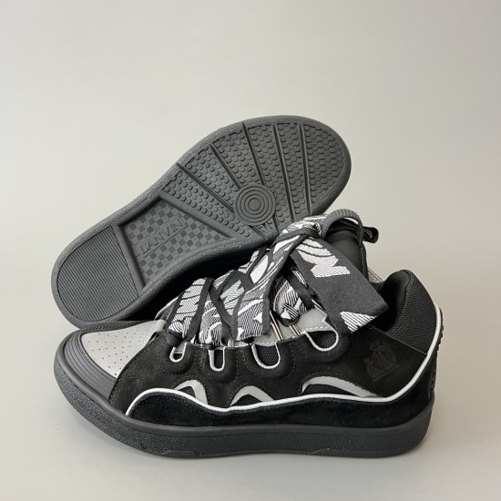 Leather Curb Sneakers