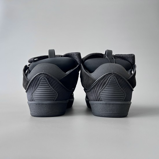Leather Curb Sneakers