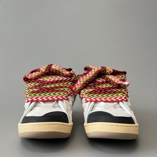 Leather Curb Sneakers