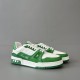 Trainer Low Top Casual Board Shoes White Green Men's