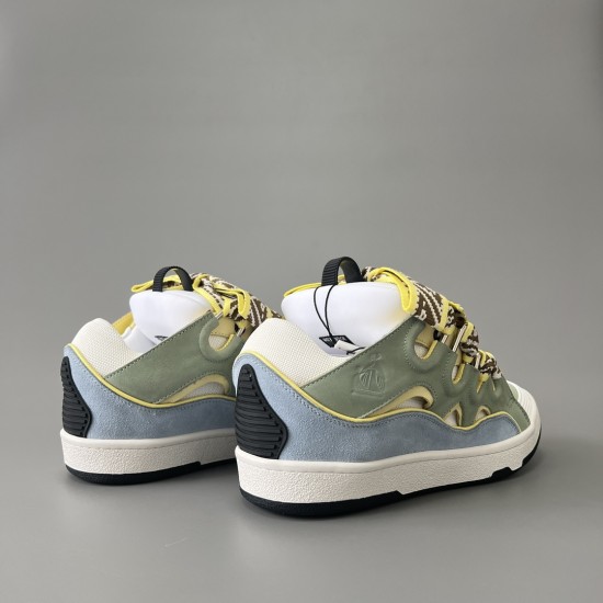 Leather Curb Sneakers