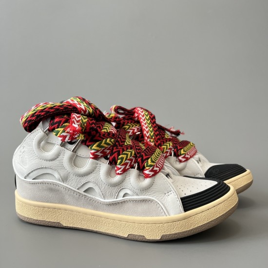 Leather Curb Sneakers